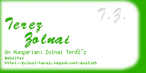 terez zolnai business card